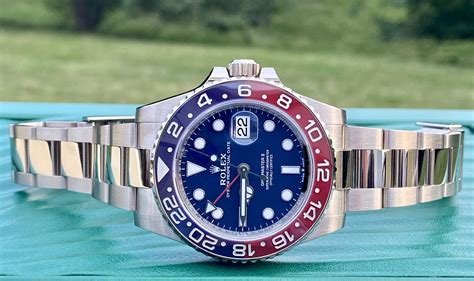 gold pepsi rolex|rolex gmt master ii white gold.